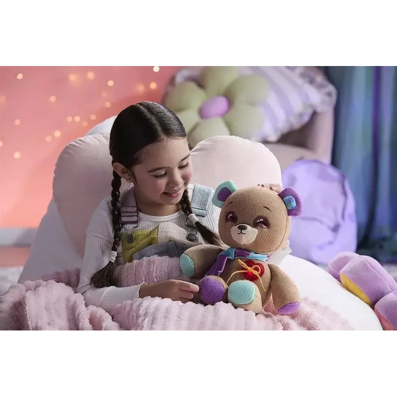 Mascote interativo de peluche Cobi Thready Bear – brinquedo ativado por movimento com som e sensores