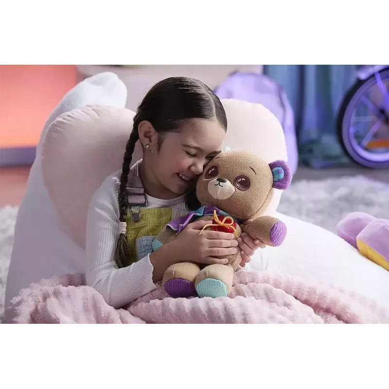Mascote interativo de peluche Cobi Thready Bear – brinquedo ativado por movimento com som e sensores