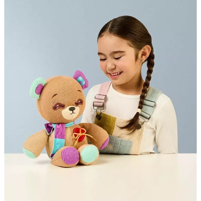 Mascote interativo de peluche Cobi Thready Bear – brinquedo ativado por movimento com som e sensores
