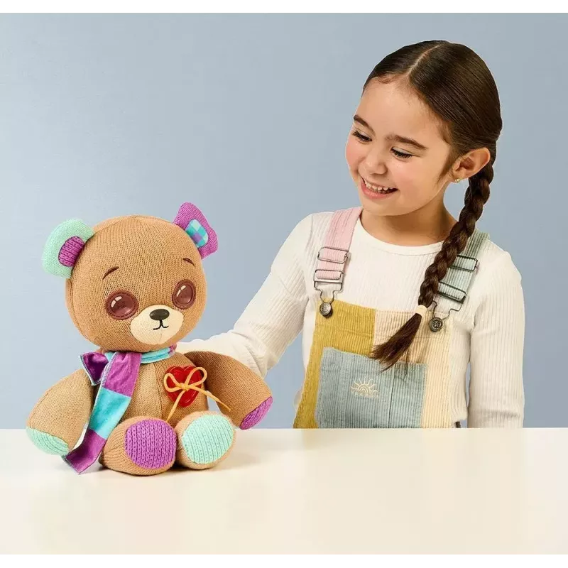 Mascote interativo de peluche Cobi Thready Bear – brinquedo ativado por movimento com som e sensores