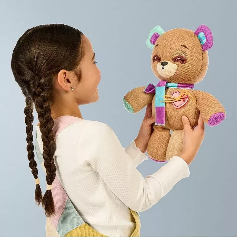 Mascote interativo de peluche Cobi Thready Bear – brinquedo ativado por movimento com som e sensores