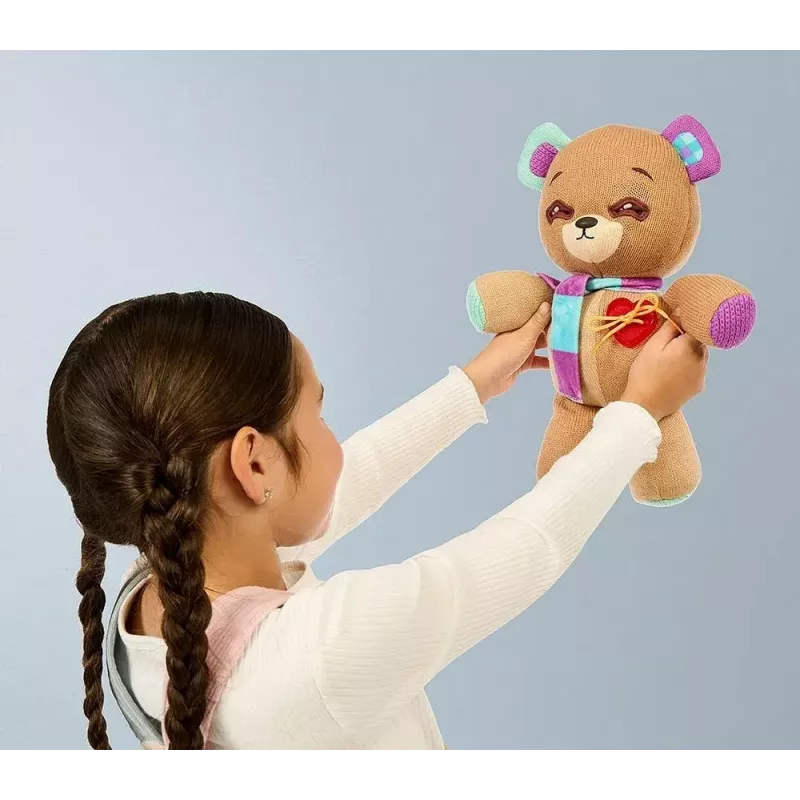 Mascote interativo de peluche Cobi Thready Bear – brinquedo ativado por movimento com som e sensores