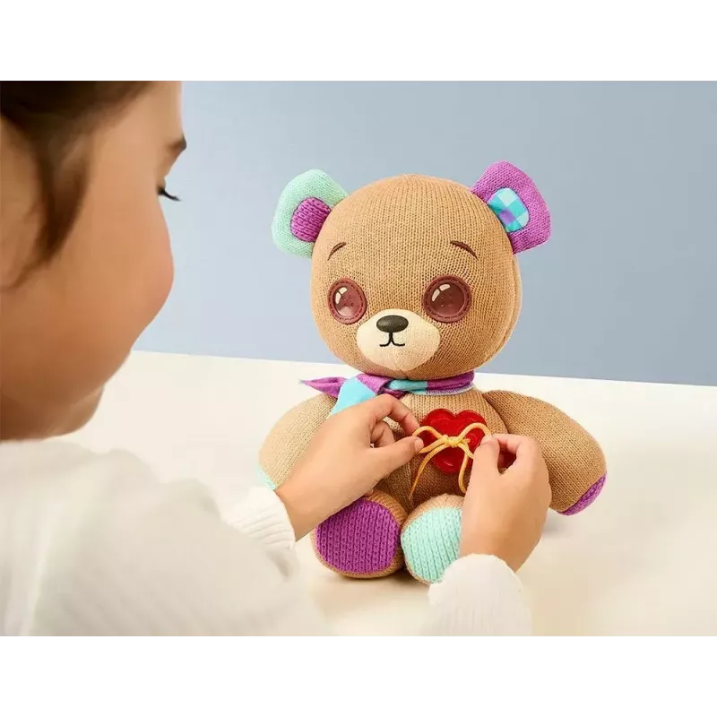 Mascote interativo de peluche Cobi Thready Bear – brinquedo ativado por movimento com som e sensores