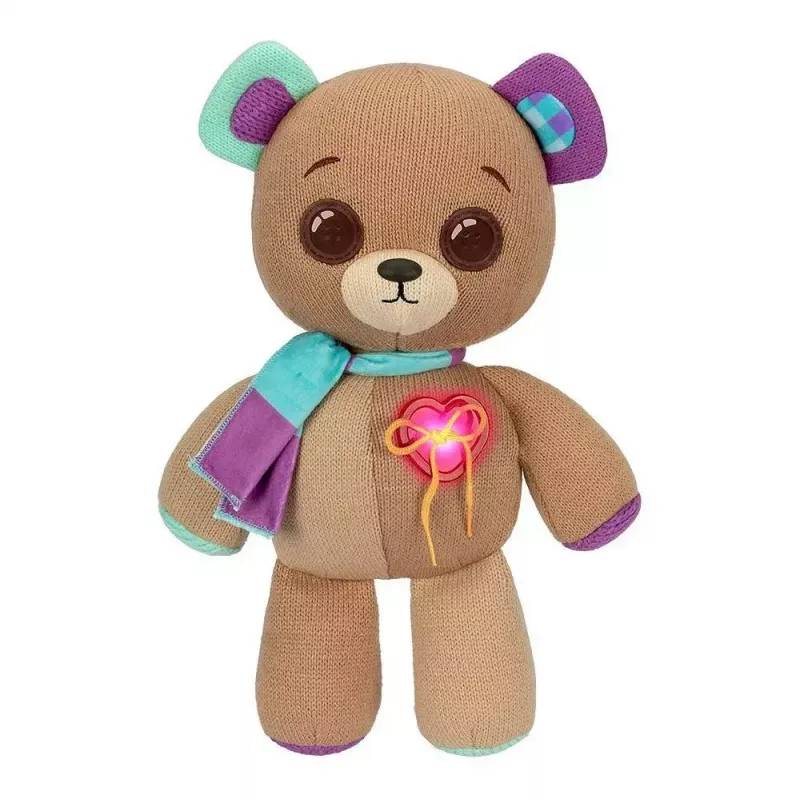 Mascote interativo de peluche Cobi Thready Bear – brinquedo ativado por movimento com som e sensores