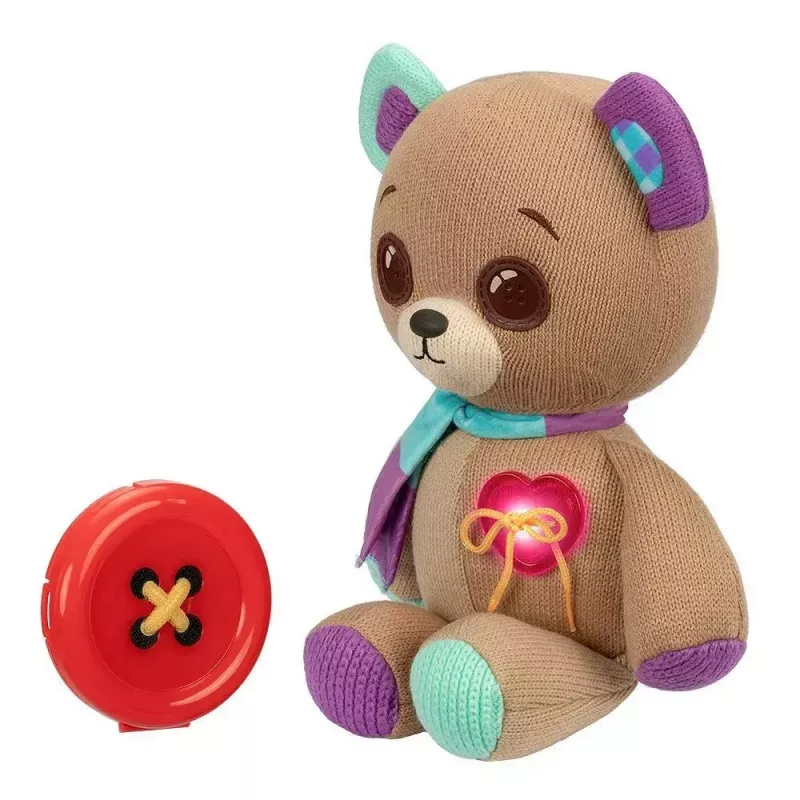 Mascote interativo de peluche Cobi Thready Bear – brinquedo ativado por movimento com som e sensores