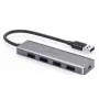 Hub USB UGREEN 50985 (4× USB 3.2 Gen 1 Type-A, 5 Gb/s, prateado)