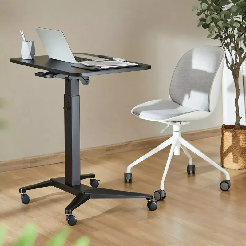 Mesa de portátil móvel MACLEAN MC-453B com regulação pneumática de altura, altura máx. 109 cm, capacidade de carga 8 kg