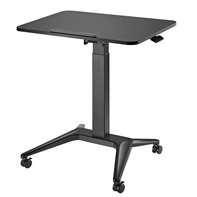 Mesa de portátil móvel MACLEAN MC-453B com regulação pneumática de altura, altura máx. 109 cm, capacidade de carga 8 kg