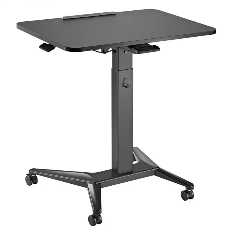 Mesa de portátil móvel MACLEAN MC-453B com regulação pneumática de altura, altura máx. 109 cm, capacidade de carga 8 kg
