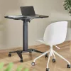 Mesa de portátil móvel MACLEAN MC-453B com regulação pneumática de altura, altura máx. 109 cm, capacidade de carga 8 kg