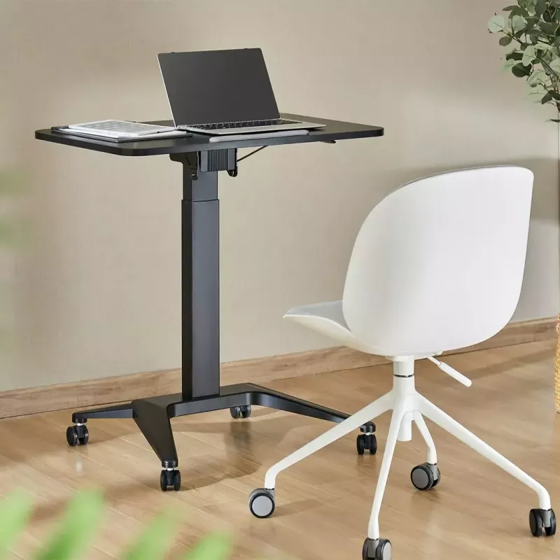 Mesa de portátil móvel MACLEAN MC-453B com regulação pneumática de altura, altura máx. 109 cm, capacidade de carga 8 kg