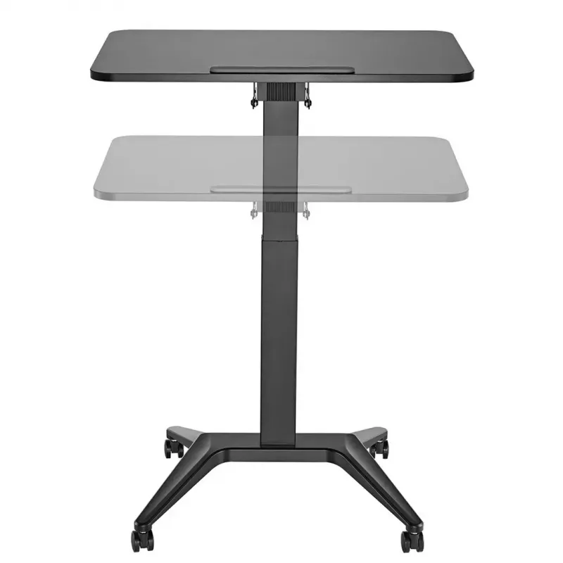 Mesa de portátil móvel MACLEAN MC-453B com regulação pneumática de altura, altura máx. 109 cm, capacidade de carga 8 kg