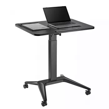 Mesa de portátil móvel MACLEAN MC-453B com regulação pneumática de altura, altura máx. 109 cm, capacidade de carga 8 kg