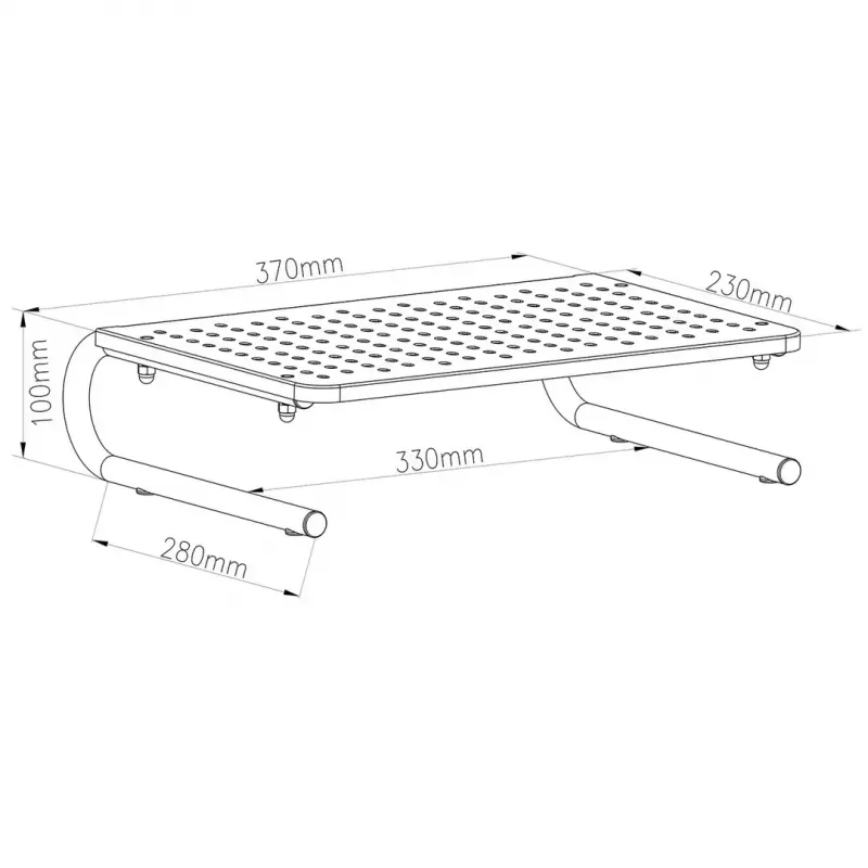 Maclean MC-948 suporte para monitor, portátil e impressora para ecrãs de 13–32 polegadas