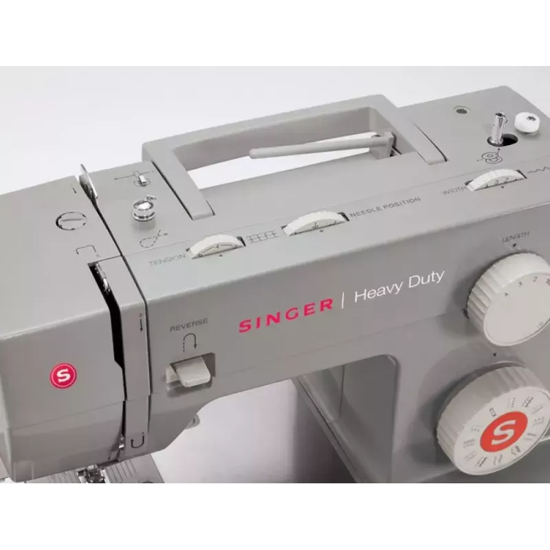 Singer Heavy Duty 4432 máquina de costura automática, eletromecânica, cinzenta