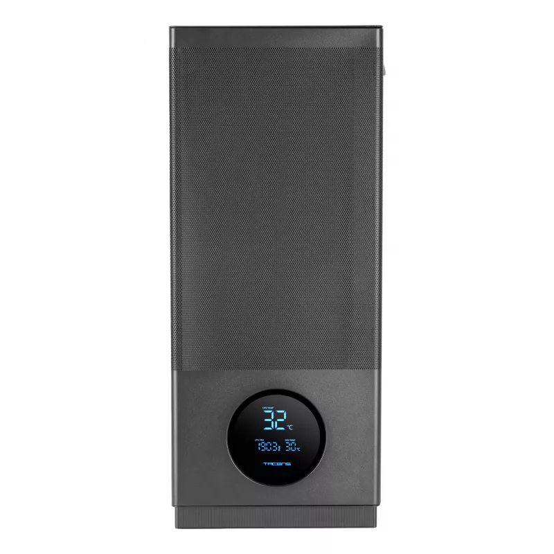 Caixa de computador Tacens 2SAGITTA20 Midi Tower, preta, 3 ventoinhas de 120 mm