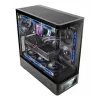 Caixa de PC TACENS Mars Gaming MCLCDPRO Midi Tower – Preto, ecrã IPS de 7,2 polegadas, fonte de alimentação em baixo, suporte ATX/Micro‑ATX/Mini‑ITX
