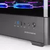 Caixa de PC TACENS Mars Gaming MCLCDPRO Midi Tower – Preto, ecrã IPS de 7,2 polegadas, fonte de alimentação em baixo, suporte ATX/Micro‑ATX/Mini‑ITX