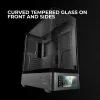 Caixa de PC TACENS Mars Gaming MCLCDPRO Midi Tower – Preto, ecrã IPS de 7,2 polegadas, fonte de alimentação em baixo, suporte ATX/Micro‑ATX/Mini‑ITX
