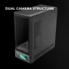 Caixa de PC TACENS Mars Gaming MCLCDPRO Midi Tower – Preto, ecrã IPS de 7,2 polegadas, fonte de alimentação em baixo, suporte ATX/Micro‑ATX/Mini‑ITX