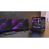 Caixa de PC TACENS Mars Gaming MCLCDPRO Midi Tower – Preto, ecrã IPS de 7,2 polegadas, fonte de alimentação em baixo, suporte ATX/Micro‑ATX/Mini‑ITX