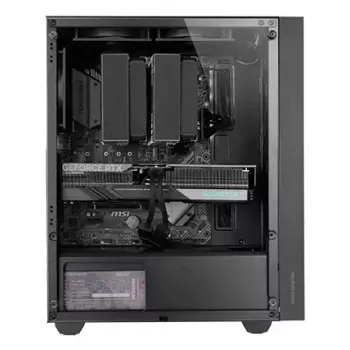 Caixa de PC TACENS Mars Gaming MC-PMAX Midi Tower — ATX/Micro-ATX/Mini-ITX, 3x120 mm à frente, 1x120 mm atrás, 2 baías de 3,5 polegadas e 2 de 2,5 polegadas, Preto