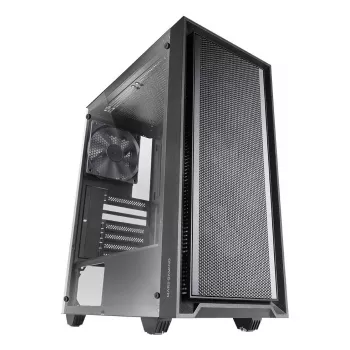 Caixa de PC TACENS Mars Gaming MC-PMAX Midi Tower — ATX/Micro-ATX/Mini-ITX, 3x120 mm à frente, 1x120 mm atrás, 2 baías de 3,5 polegadas e 2 de 2,5 polegadas, Preto