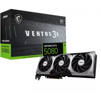 Placa gráfica MSI GeForce RTX 5080 16 GB GDDR7, PCIe 5.0, 256-bit, 303×121×49 mm, 360 W