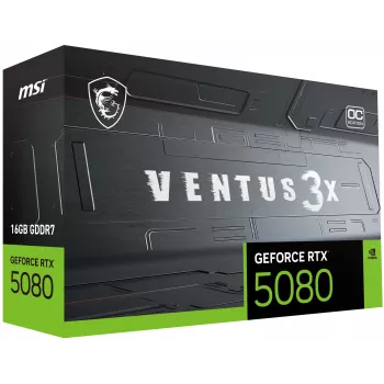 Placa gráfica MSI GeForce RTX 5080 16 GB GDDR7, PCIe 5.0, 256-bit, 303×121×49 mm, 360 W