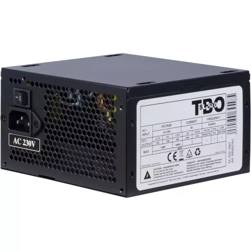 Fonte de alimentação Inter-Tech SL-500 TBO 500 W