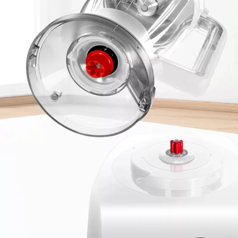 Robot de cozinha Bosch MC812W501 — 1000 W, tigela de 3,9 L, branco, lâminas de aço inoxidável