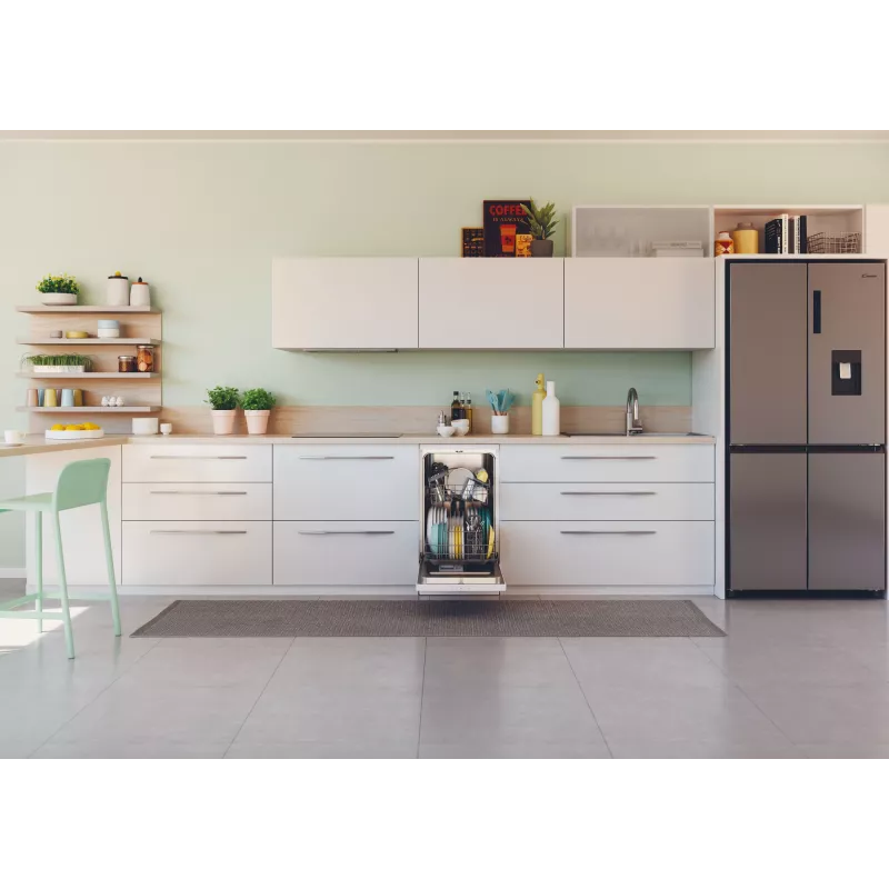Máquina de lavar louça estreita independente CANDY Brava CDPH 2L1049W — 10 conjuntos de louça, 45 cm, 49 dB, classe energética E