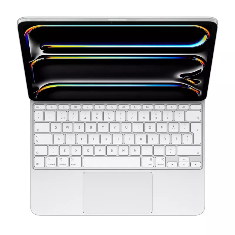 Apple Magic Keyboard para iPad Pro 13 polegadas M4 sueco branco wireless trackpad