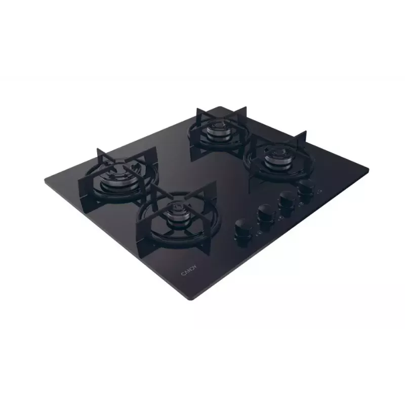 Candy CVW6BB placa preto de encastrar 59,5 cm gás 4 zona(s)