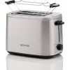 Torradeira Gorenje T800DS – torradeira de aço inoxidável de 2 ranhuras, modelo doméstico compacto