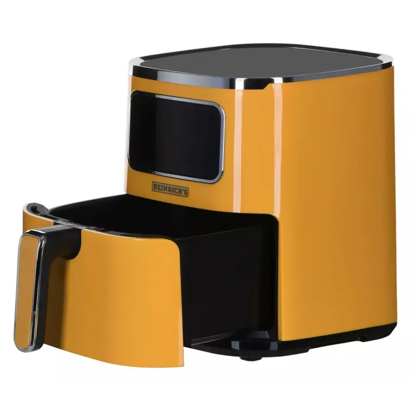 Fritadeira de ar quente HEINRICH'S HFR 8216, capacidade 5,0 l, 1450 W, amarelo