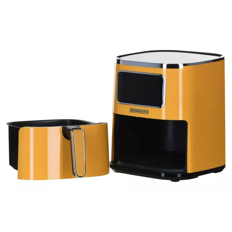 Fritadeira de ar quente HEINRICH'S HFR 8216, capacidade 5,0 l, 1450 W, amarelo