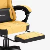Cadeira gaming huzaro Force 3.7 — cadeira giratória ergonómica high-back, assento amarelo, braços ajustáveis, altura 107,5–116,5 cm