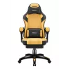 Cadeira gaming huzaro Force 3.7 — cadeira giratória ergonómica high-back, assento amarelo, braços ajustáveis, altura 107,5–116,5 cm