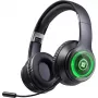 Headset DEFENDER FreeMotion B400 — com fios e sem fios, USB-C, AUX, auscultadores circumaurais fechados, 20–20000 Hz, 118 dB, retroiluminação LED, preto