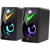 Altifalantes para PC DEFENDER J4 2.0 6W LED USB, 3,5 mm, 90–20000 Hz, preto