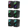 Altifalantes para PC DEFENDER J4 2.0 6W LED USB, 3,5 mm, 90–20000 Hz, preto