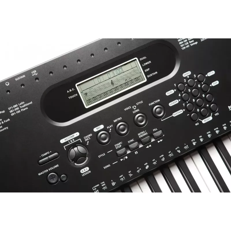 Teclado Kurzweil KP70 teclado digital 61 teclas, preto