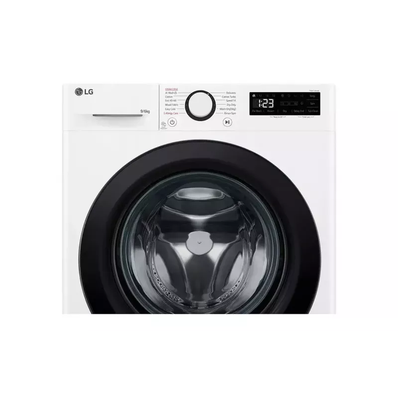 Máquina de lavar e secar LG F4DR509SBW de instalação livre carga frontal preto, branco
