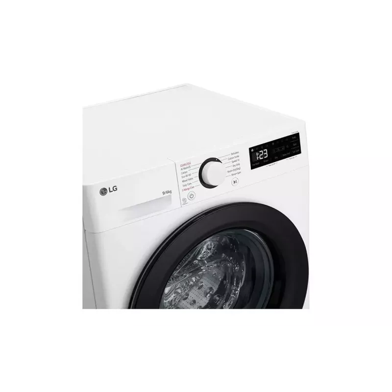 Máquina de lavar e secar LG F4DR509SBW de instalação livre carga frontal preto, branco
