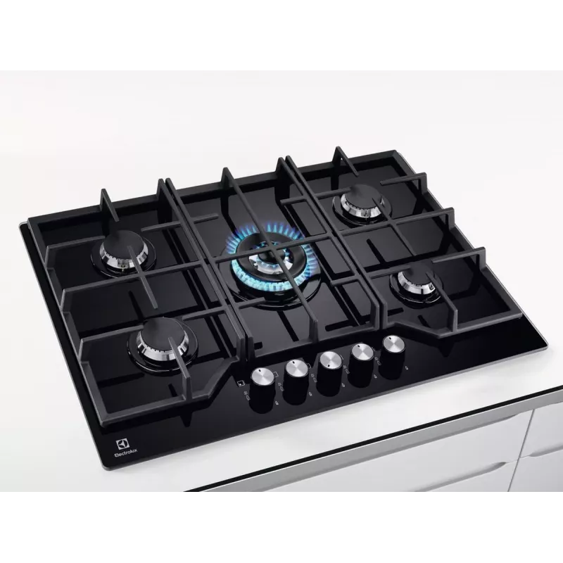 Electrolux KGG75362K preto encastrar 75 cm gás 5 zona(s)