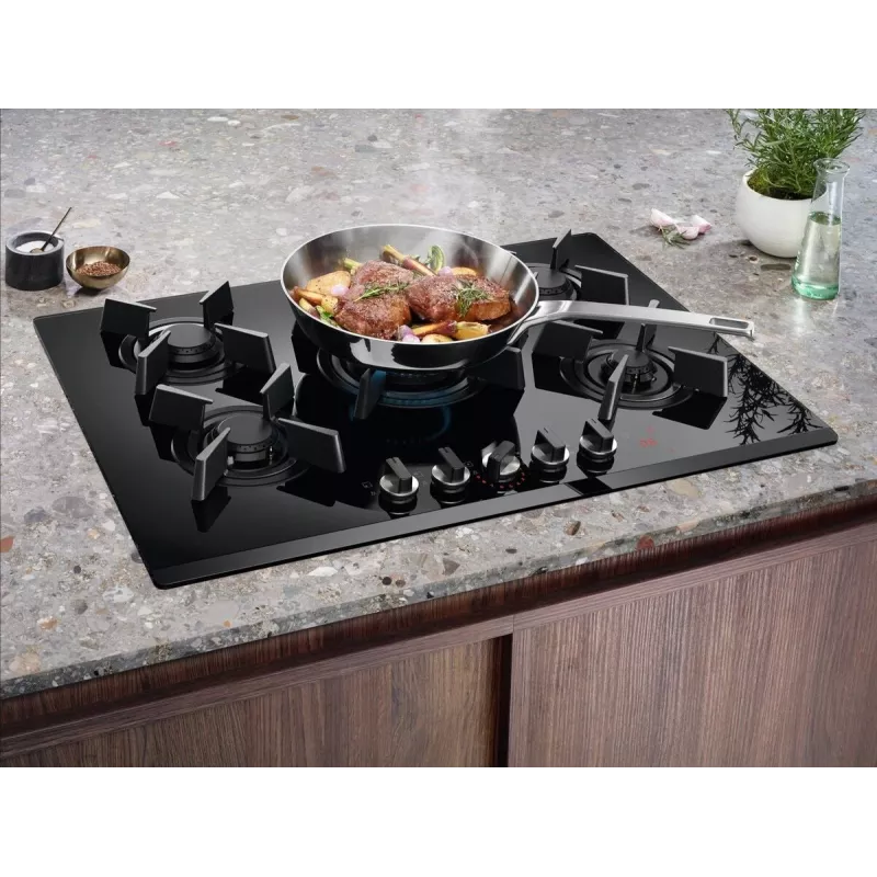 Electrolux KGG75362K preto encastrar 75 cm gás 5 zona(s)