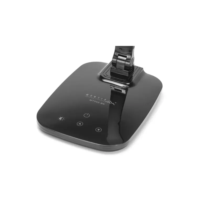 Montis MT042-BK candeeiro de secretária LED, preto, 5,7 W, 230 V + USB