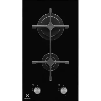 Electrolux EGC3322NVK preto encastrar gás 2 zonas