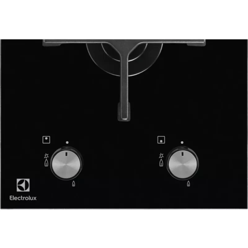 Electrolux EGC3322NVK preto encastrar gás 2 zonas